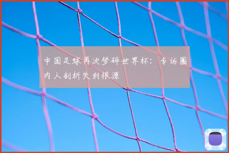中国足球再次梦碎世界杯：专访圈内人剖析失利根源